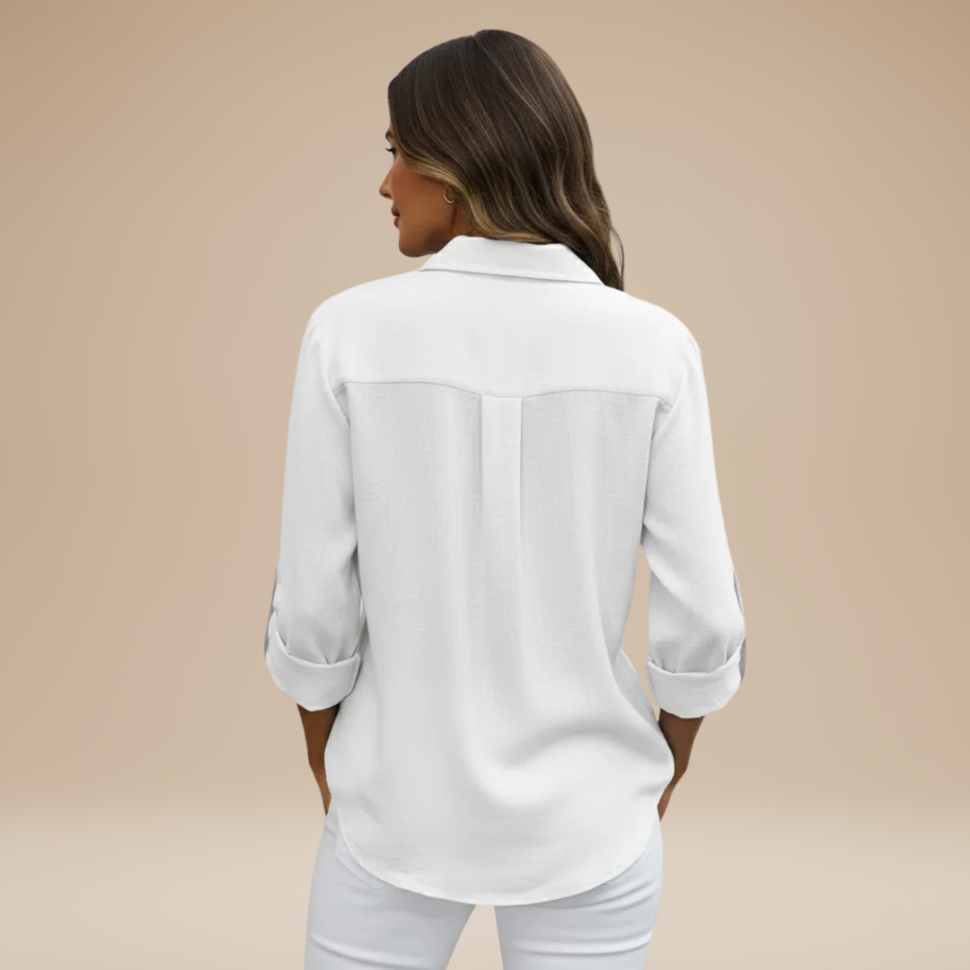 Light Blue | Shirt with Roll-Up Sleeves