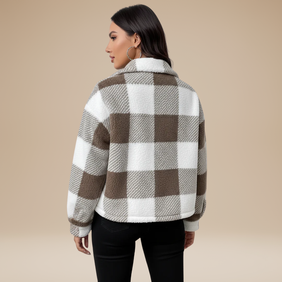 Serena | Giacca Donna a Quadri Calda e Casual