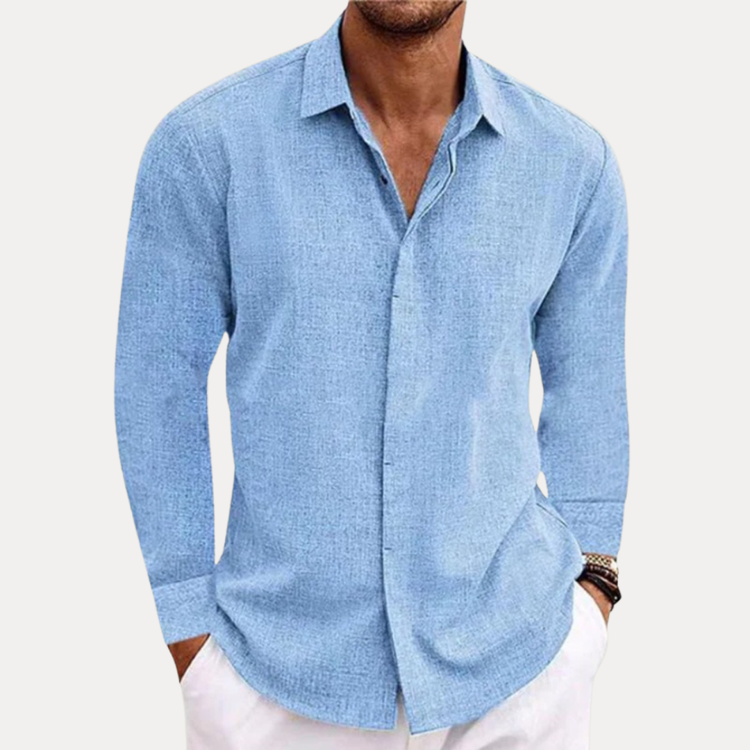 Alessio | Camicia Uomo Effetto Lino