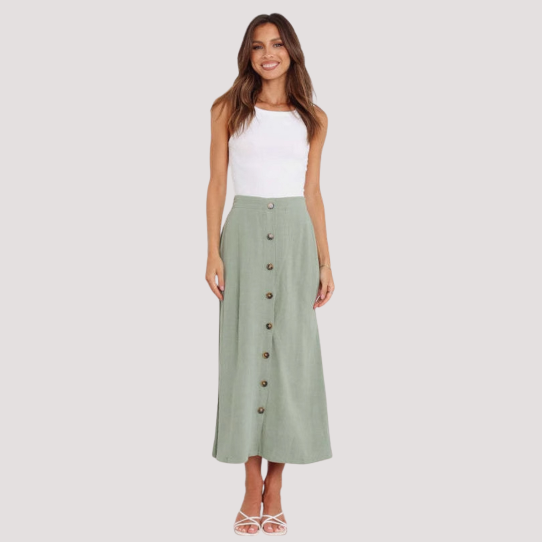 Palma | Gonna Midi con Bottoni