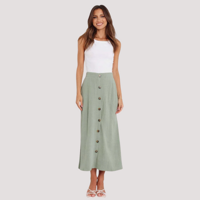 Palma | Gonna Midi con Bottoni