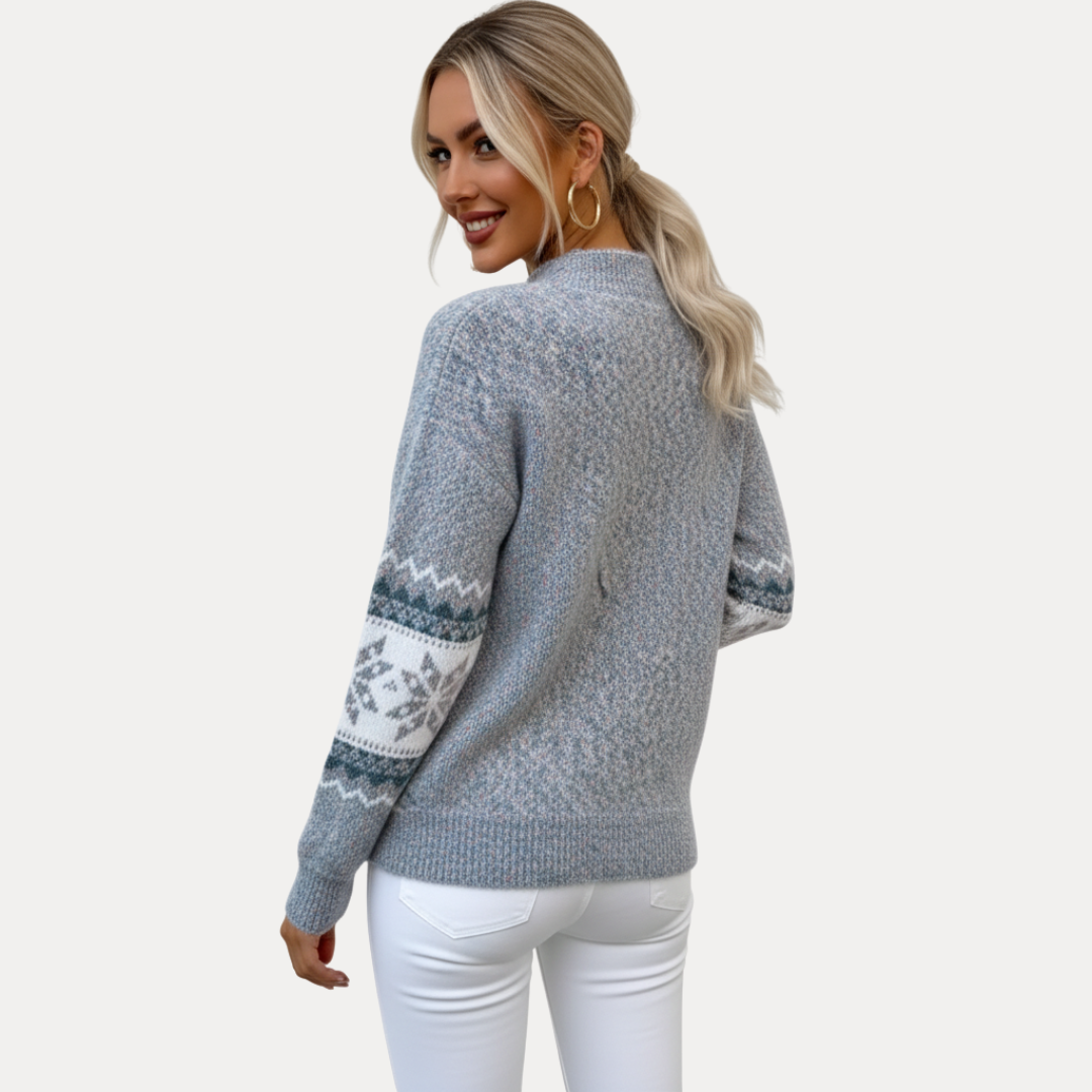 Sofia | Maglione Jacquard Nordic Chic