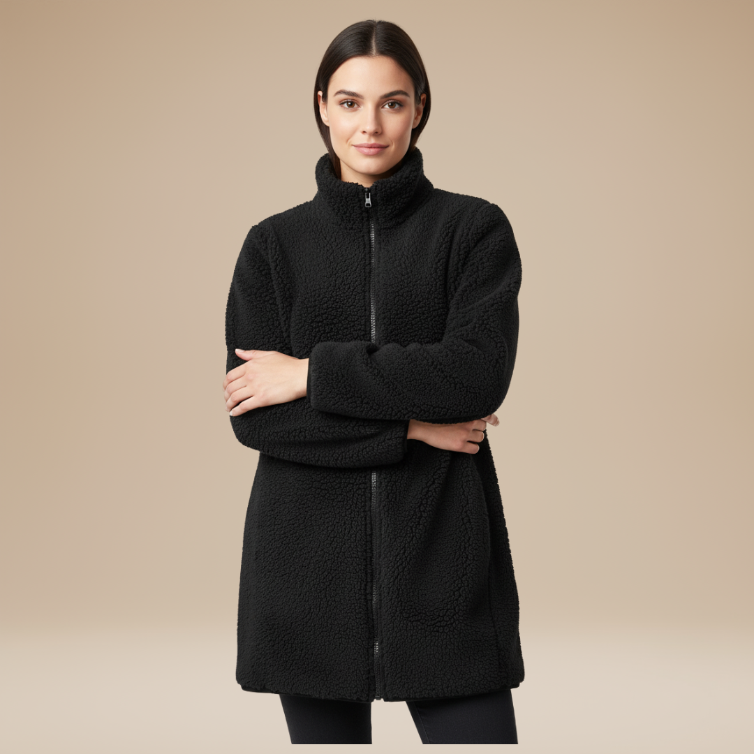 Mia | Teddy Coat Donna Morbido con Zip Integrale