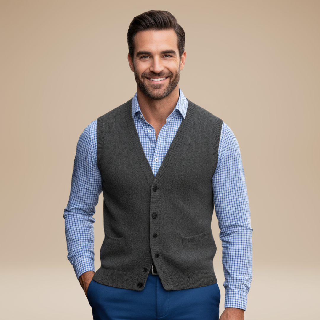 Filiberto | Gilet Uomo Elegante con Scollo a V