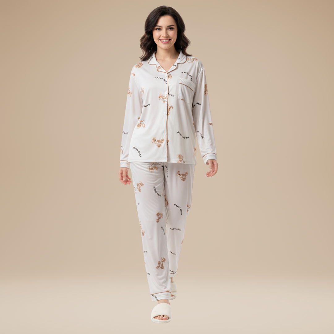 Felicita | Pigiama Donna Comodo con Linee Ampie e Leggere