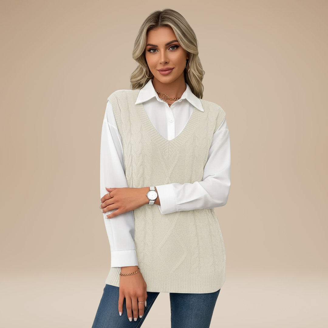 Carla | Gilet Classico Donna Stile Chic Intramontabile