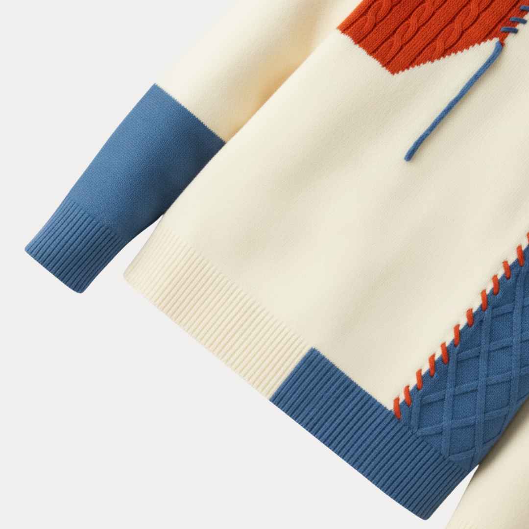 Marco | Maglione Patchwork a Trecce