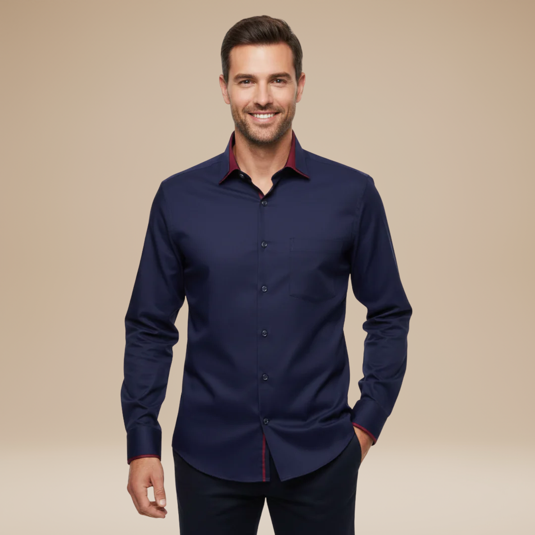 Leon | Men's Elegant Shirt with Contrasting Details