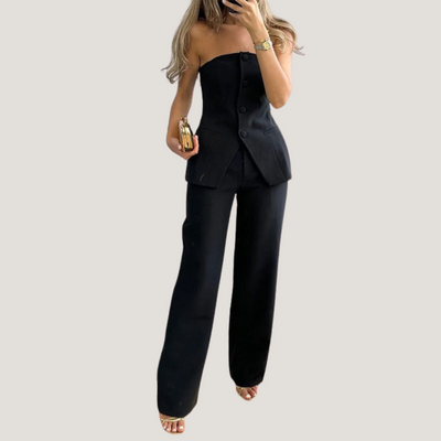 Armelinda | Completo Donna con Pantaloni a Gamba Larga