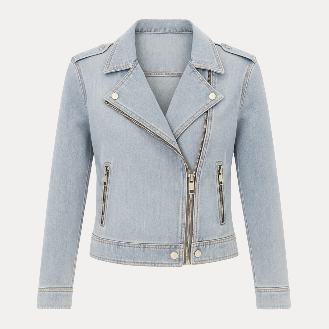 Giada | Giacca Biker in Jeans da Donna