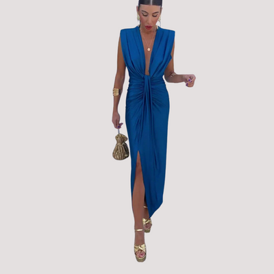 Viviana | Abito Midi Drappeggiato