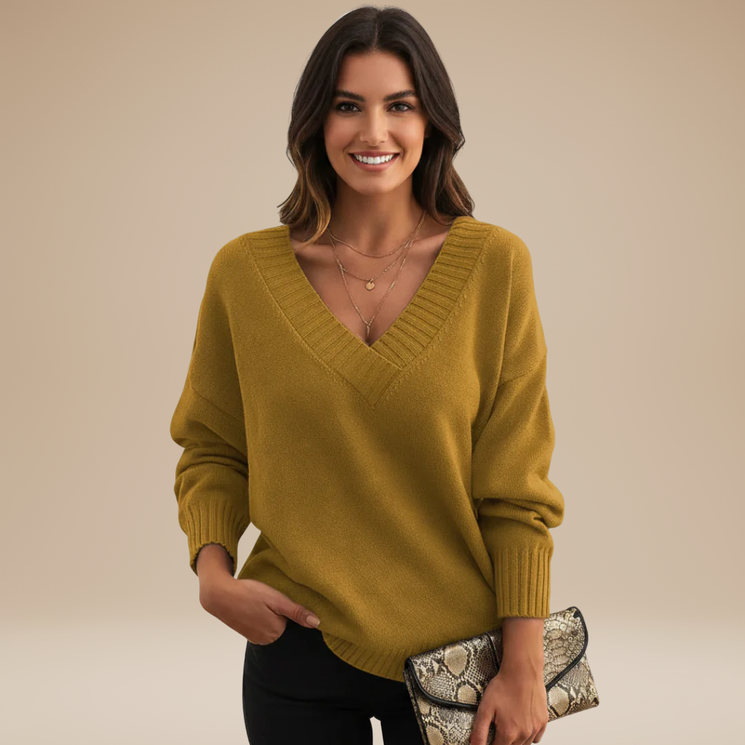 Sibilla | Deep V-Neck Sweater