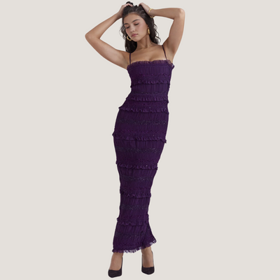 Zaira | Abito Plissettato Raffinato