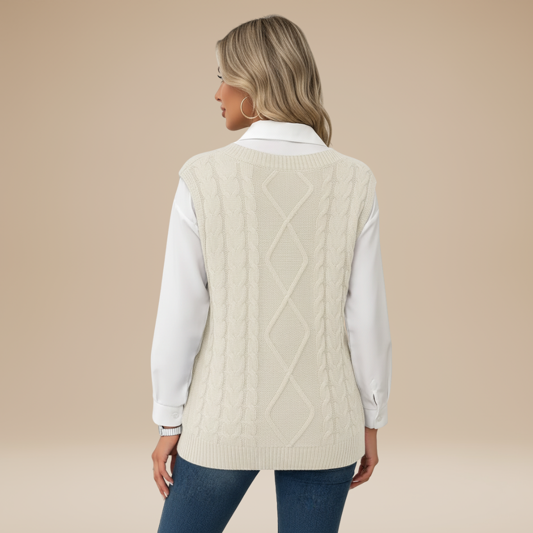 Carla | Gilet Classico Donna Stile Chic Intramontabile