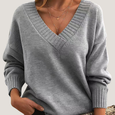 Sibilla | Maglione con Scollo a V Profondo