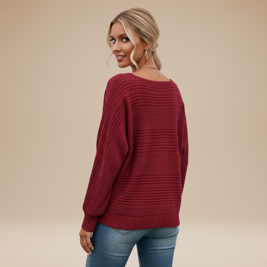 Laura | Maglia Donna con Righe Testurizzate e Stile Disinvolto