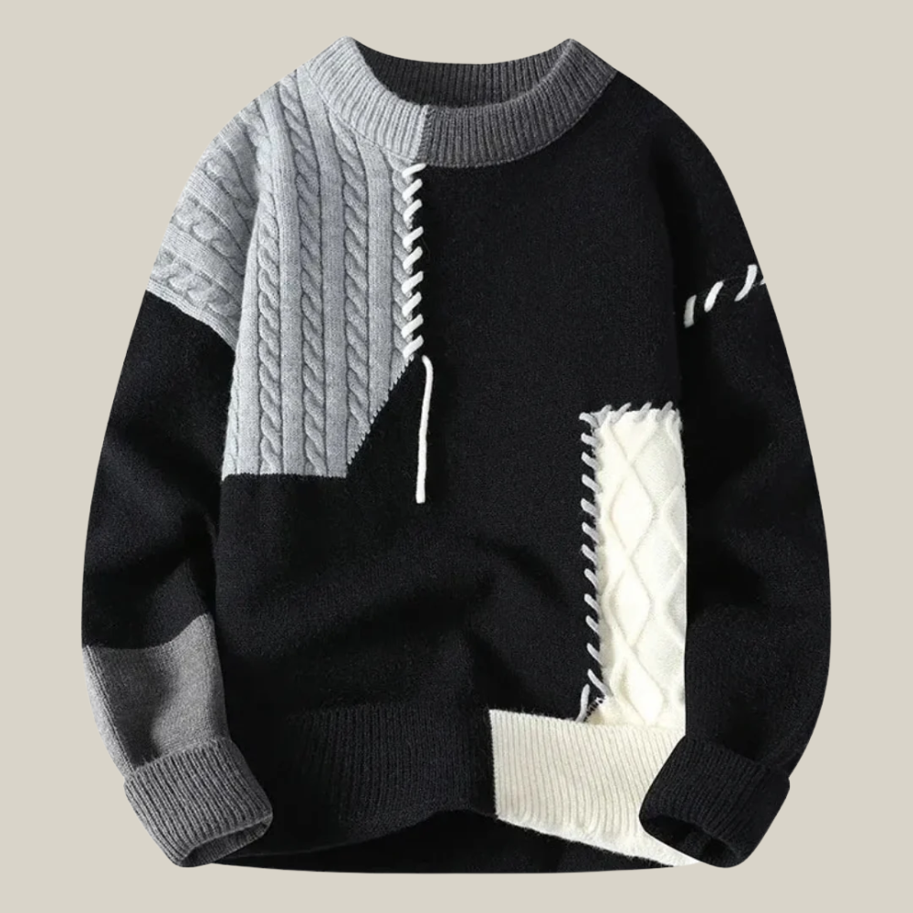 Marco | Maglione Patchwork a Trecce