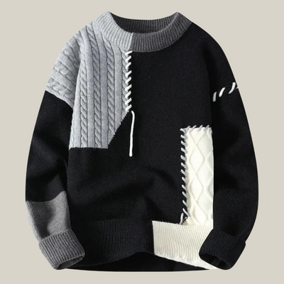 Marco | Maglione Patchwork a Trecce
