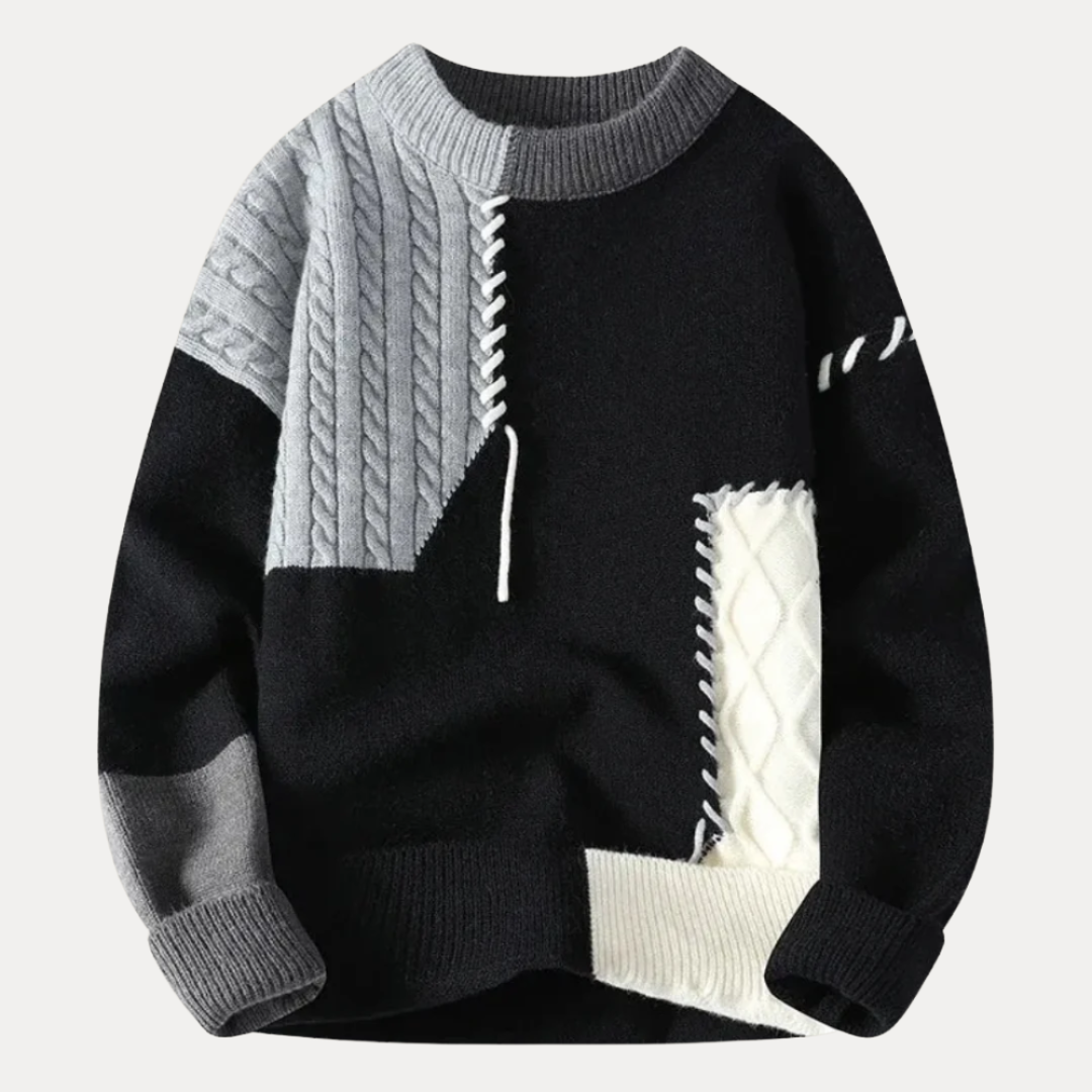 Marco | Maglione Patchwork a Trecce