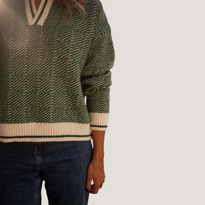 Giulietta | Maglione a Costine in Stile Tennis