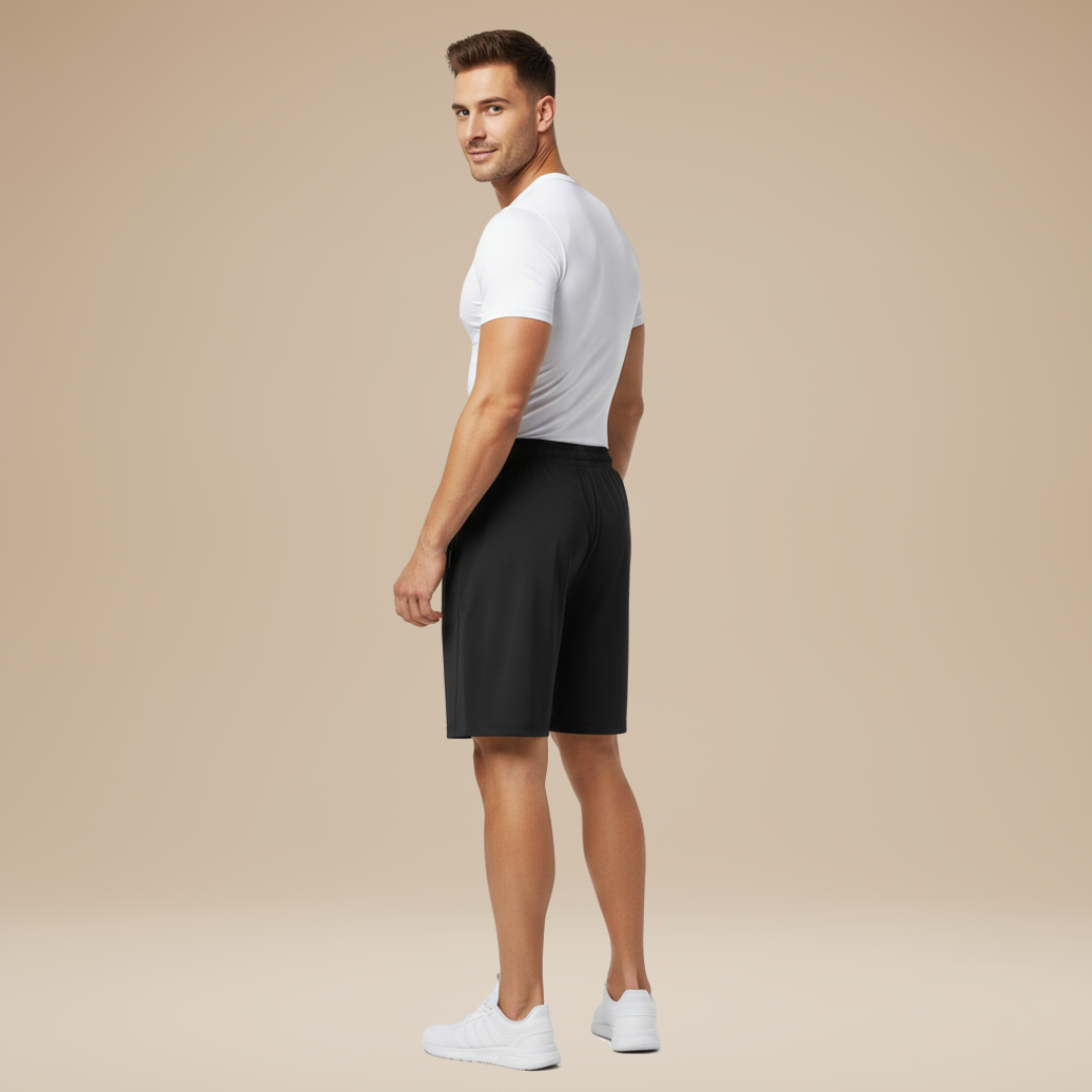 Luciano | Men's Sports Shorts with Zip Pockets