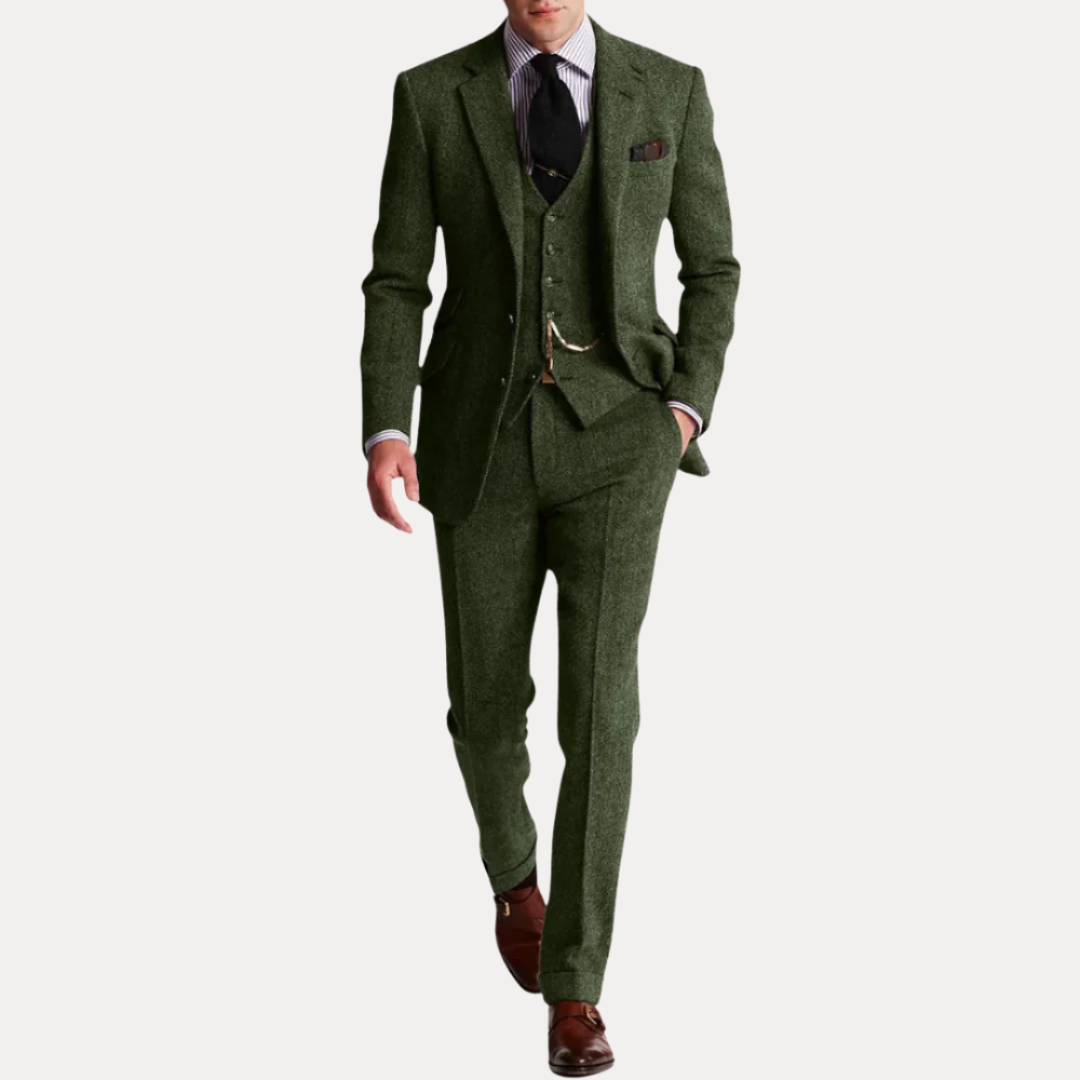 Harrison | Abito classico da uomo in tweed a tre pezzi