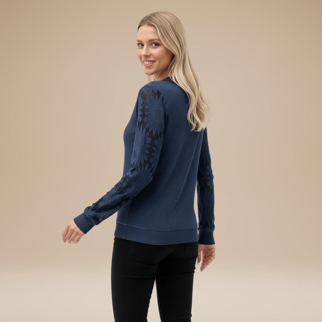 Alberta | Maglia Donna Elegante e Raffinata con Motivi Floreali