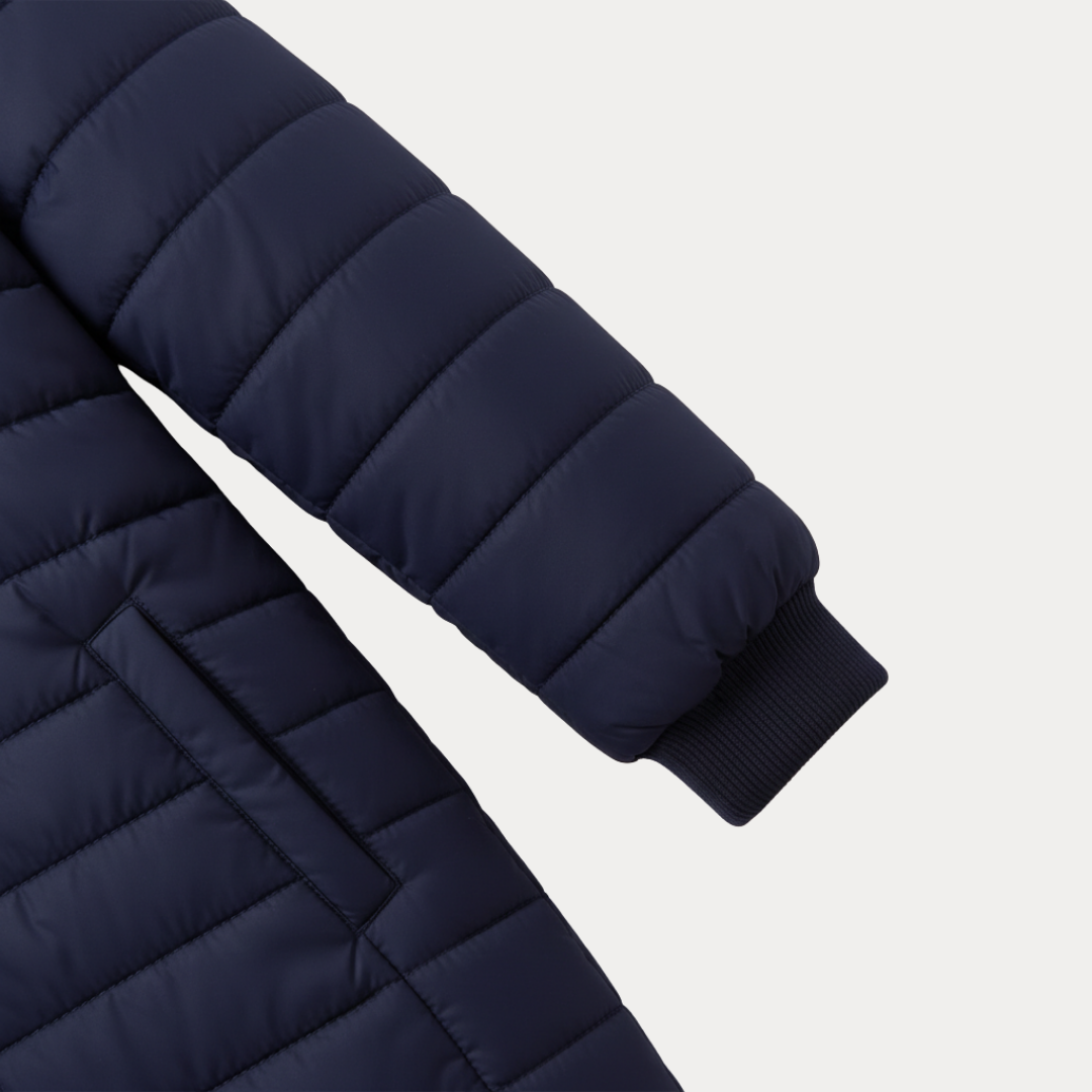 Piumino Donna Lungo Trapuntato con Cappuccio