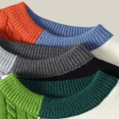 Marco | Maglione Patchwork a Trecce
