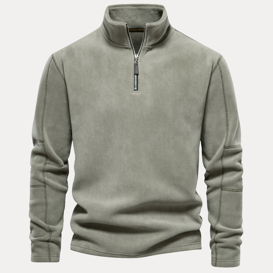 Riccardo | Maglione in Pile con Mezza Zip