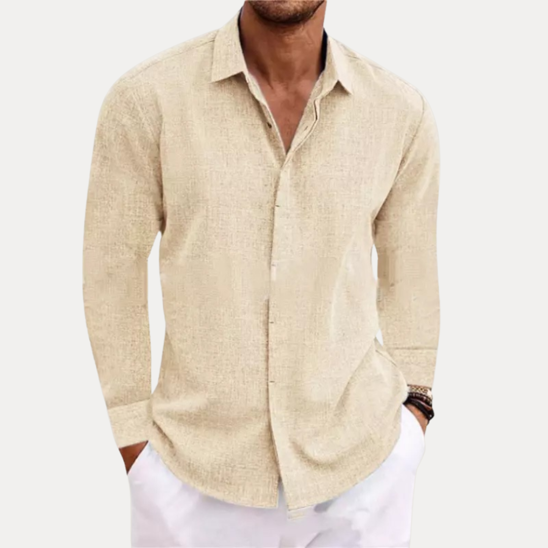 Alessio | Camicia Uomo Effetto Lino