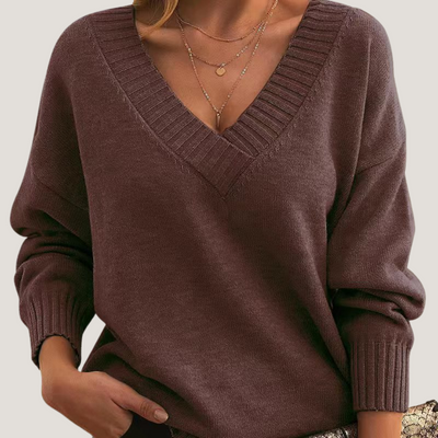 Sibilla | Maglione con Scollo a V Profondo