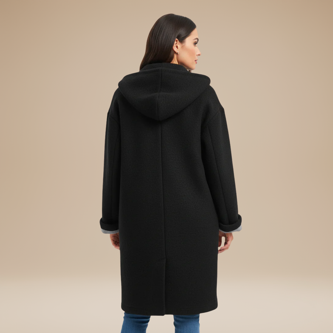Aurora | Cappotto Lungo Donna con Cappuccio Elegante