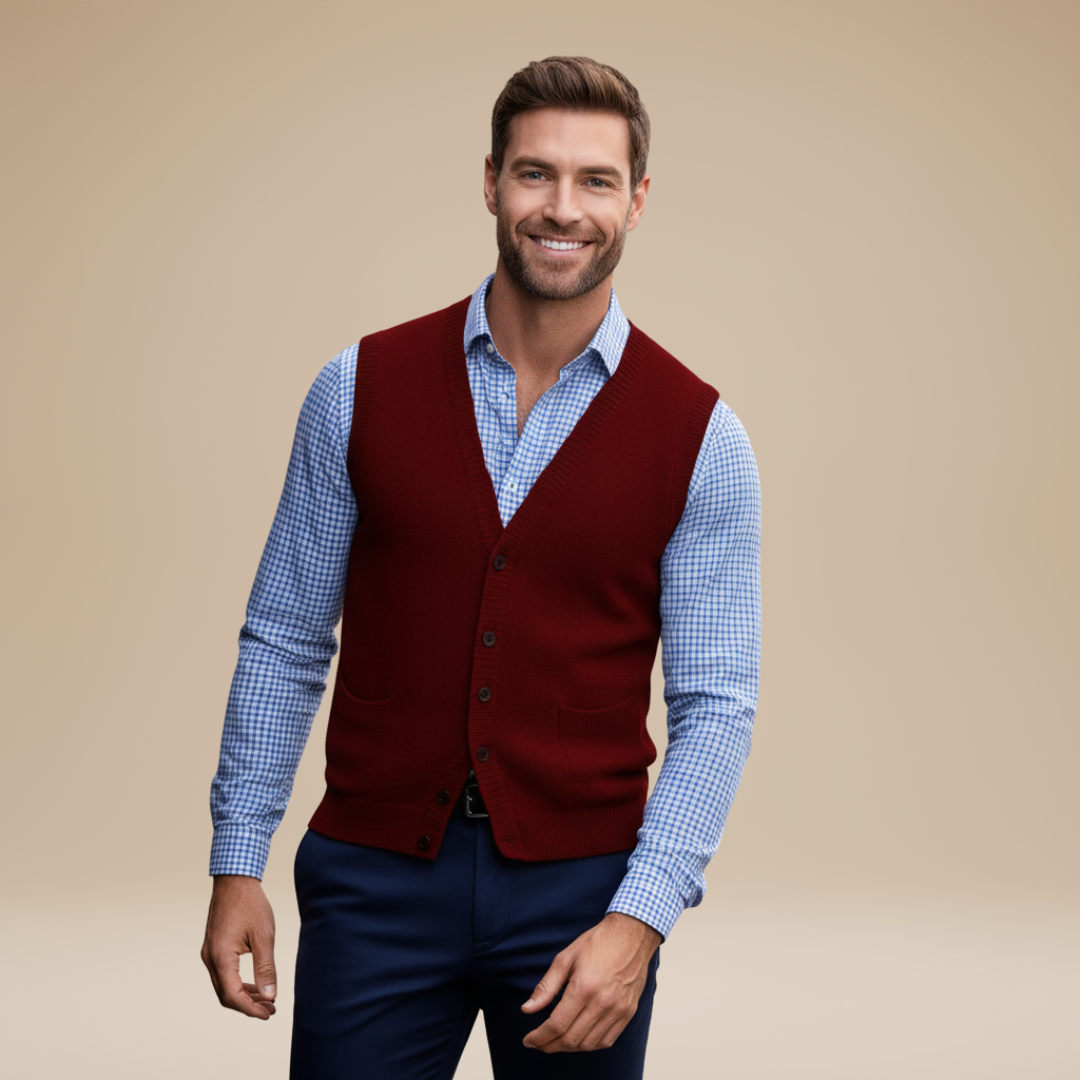 Filiberto | Gilet Uomo Elegante con Scollo a V