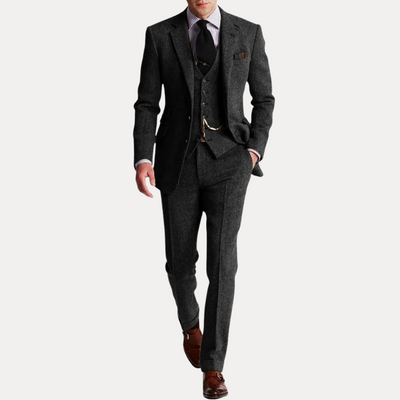 Harrison | Abito classico da uomo in tweed a tre pezzi