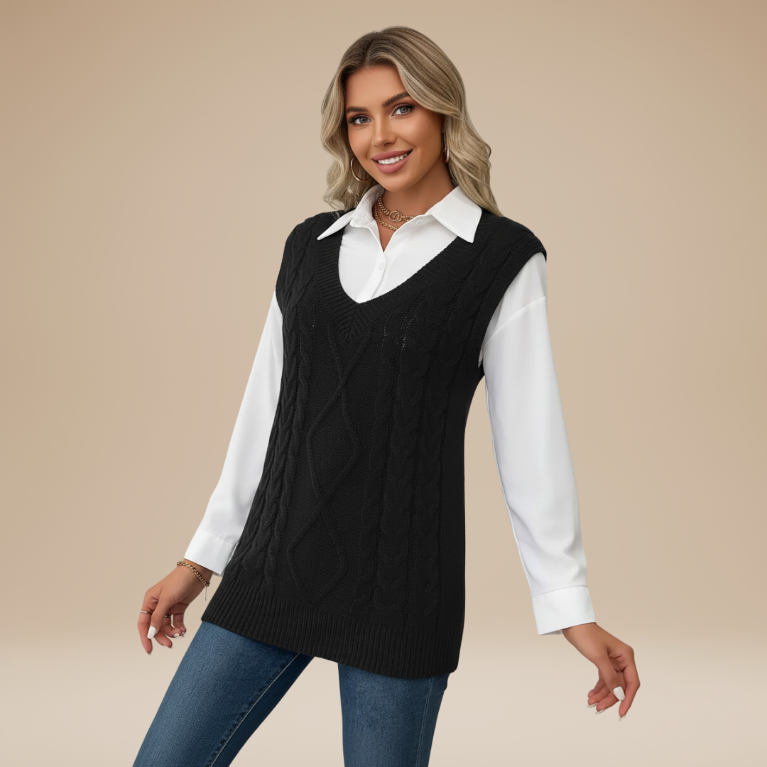 Carla | Gilet Classico Donna Stile Chic Intramontabile