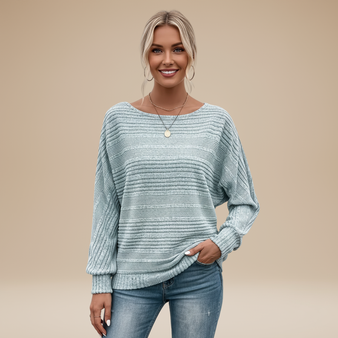 Laura | Maglia Donna con Righe Testurizzate e Stile Disinvolto