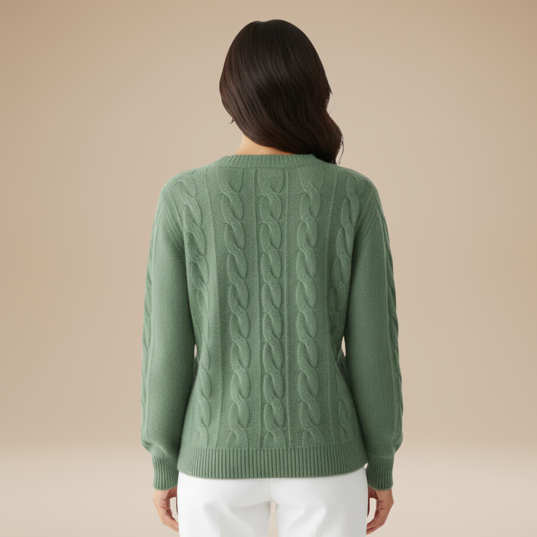 Chiara | Maglione Donna Girocollo a Treccia