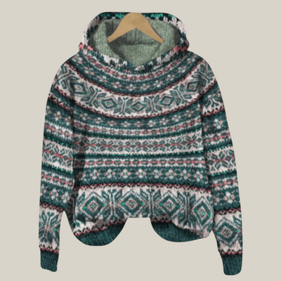 Giada | Maglione Jacquard con Cappuccio