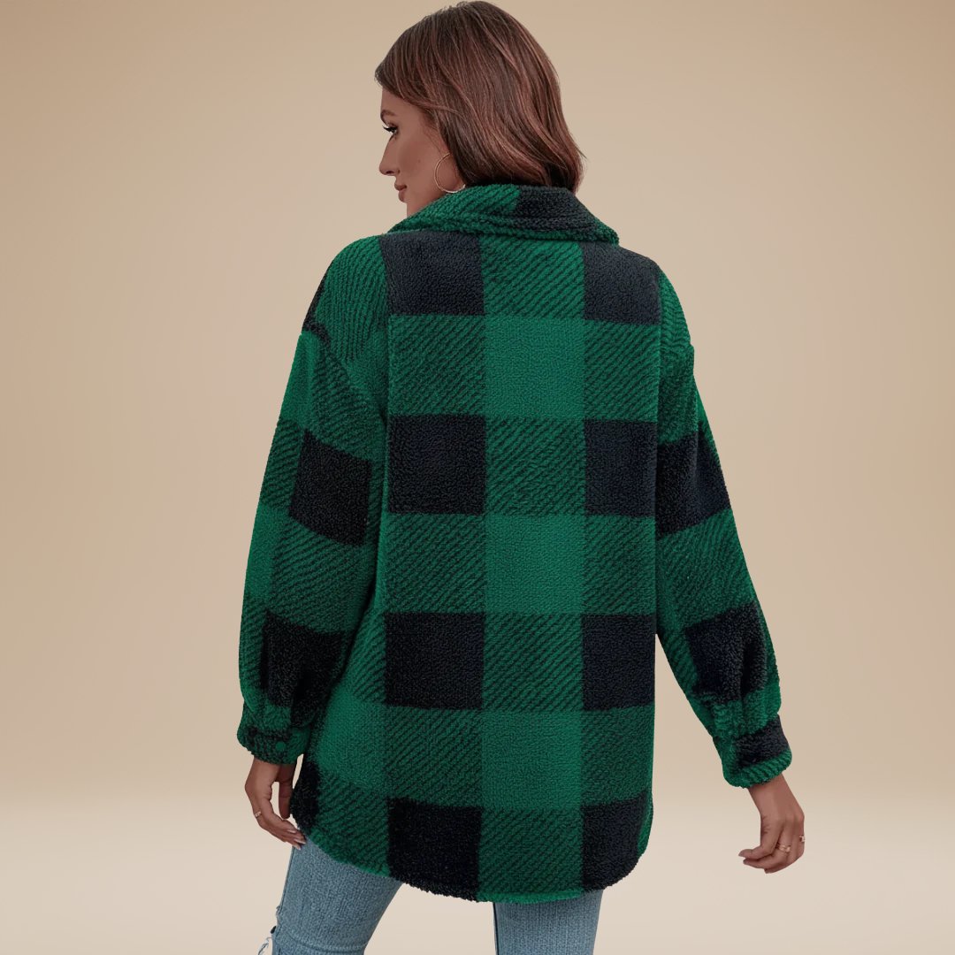 Giada | Giacca Camicia a Quadri Donna Casual Elegante