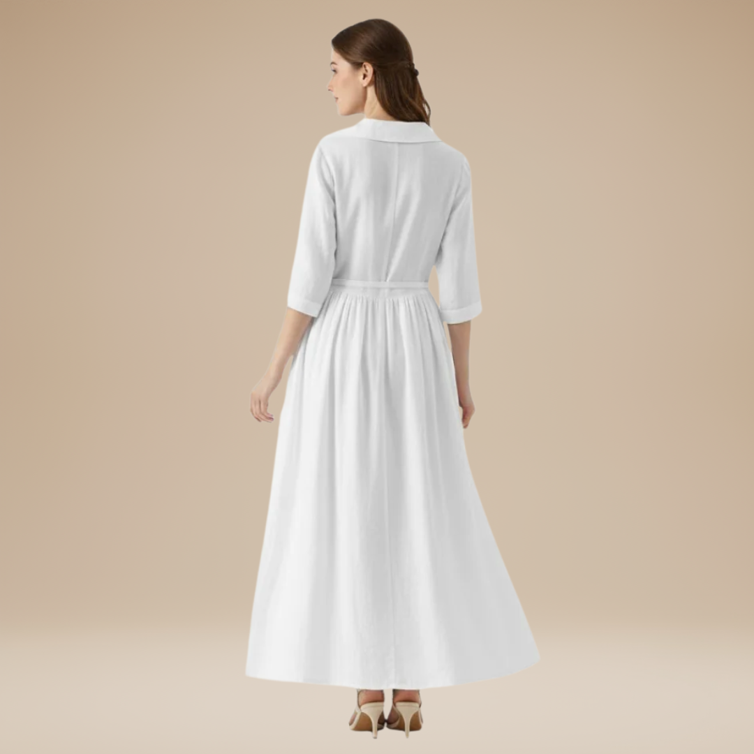 Ninetta | Cotton and Linen Shirt Dress