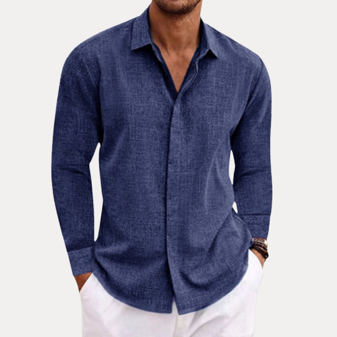Alessio | Camicia Uomo Effetto Lino