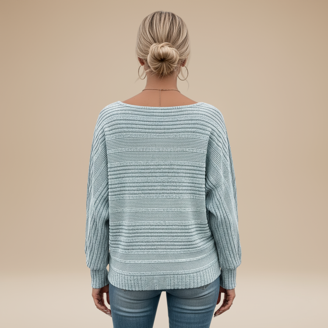 Laura | Maglia Donna con Righe Testurizzate e Stile Disinvolto