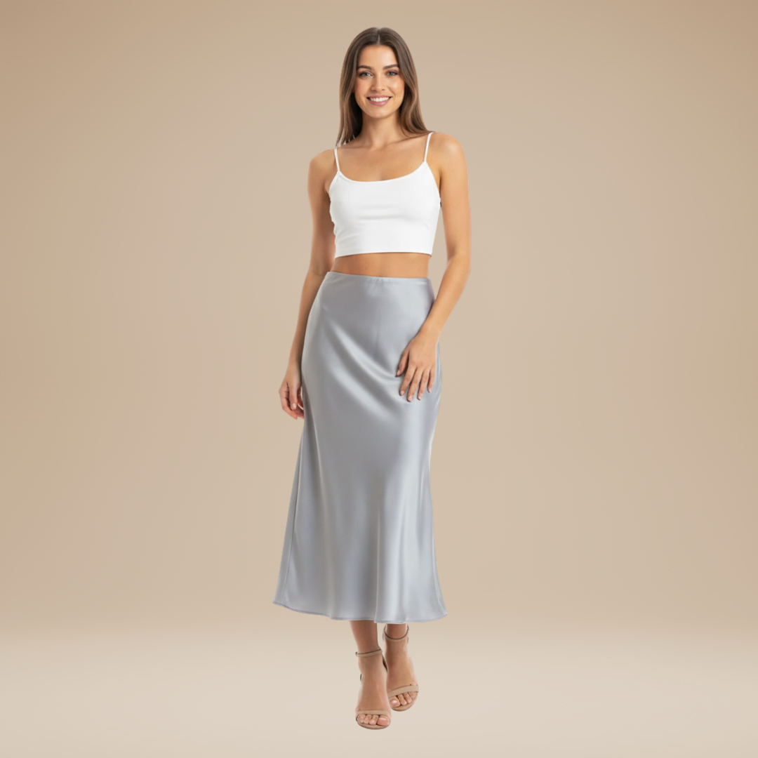 Adelina | Elegant Silky Skirt