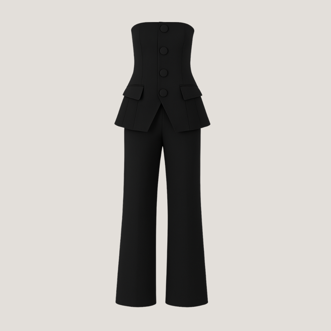 Armelinda | Completo Donna con Pantaloni a Gamba Larga