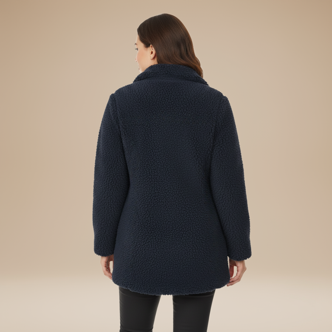 Mia | Teddy Coat Donna Morbido con Zip Integrale