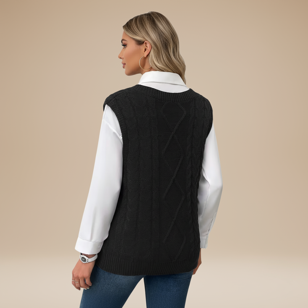 Carla | Gilet Classico Donna Stile Chic Intramontabile