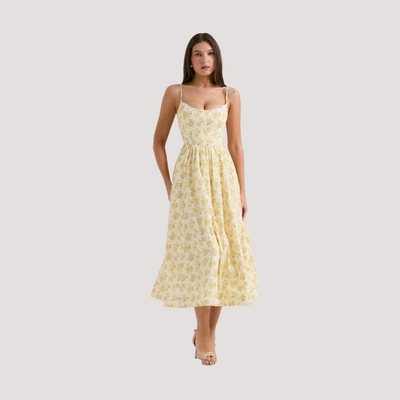 Gemma | Abito Midi con Spalline