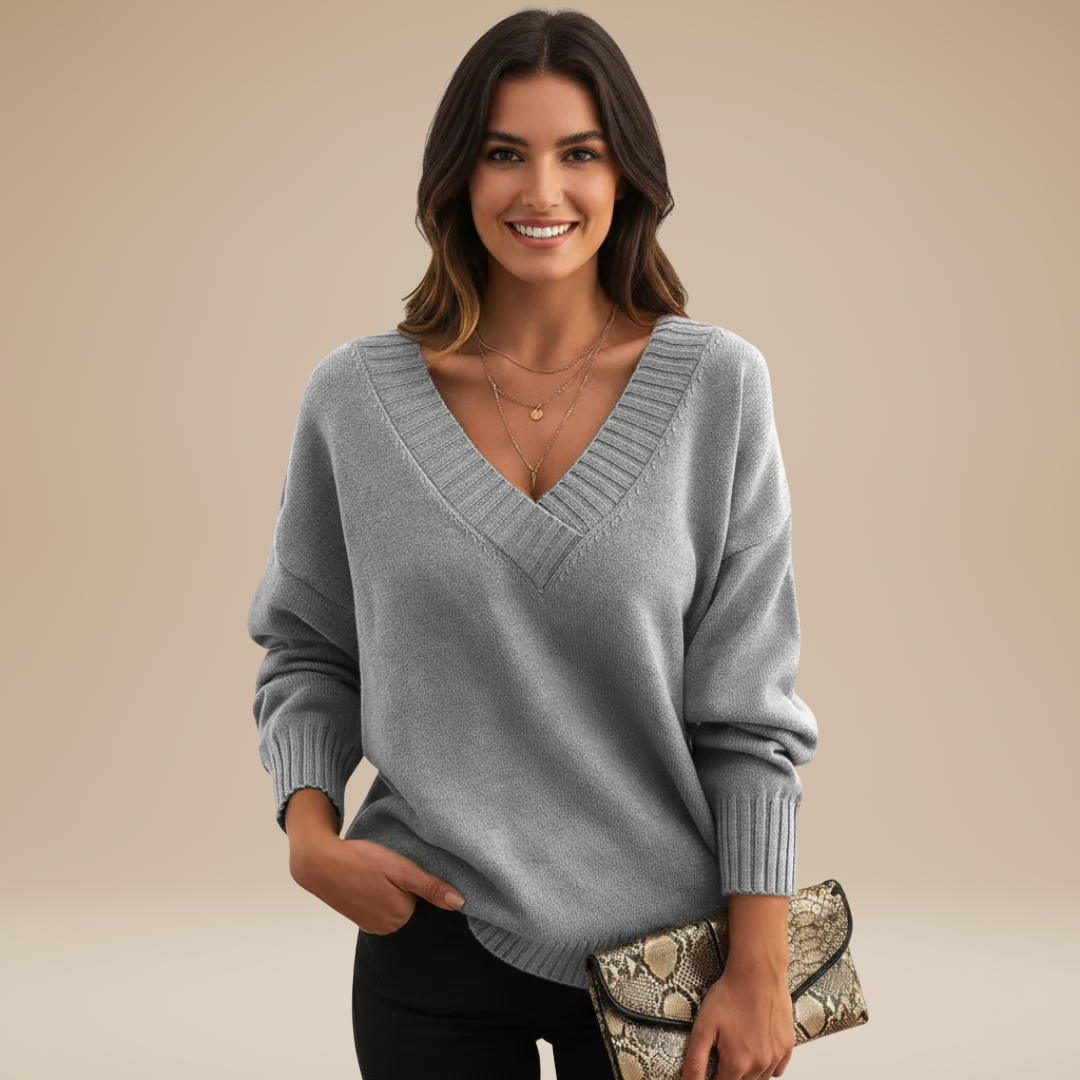 Sibilla | Deep V-Neck Sweater