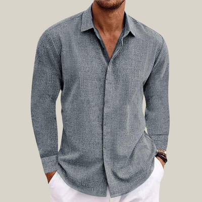 Alessio | Camicia Uomo Effetto Lino